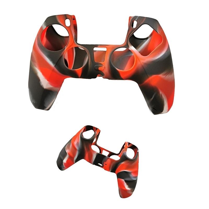 2-pack Non-slip Silicone Handle Covers for Ps5 Controllers - Black Red Tristar Online