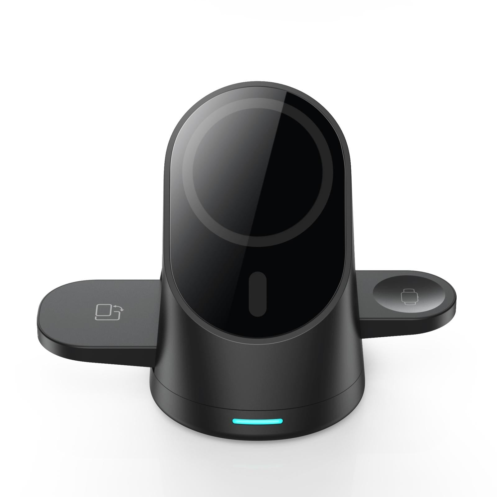 3 In 1 Magnetic Wireless Charging Bracket For Smartphone Iwatch Airpods - White Tristar Online