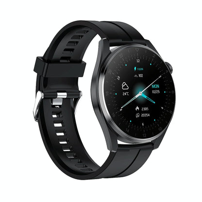 Waterproof Silicone Smartwatch With Colour Display - Silver Tristar Online