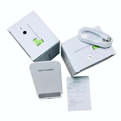 15W Wireless Desktop Charger With Fast Charging - White Tristar Online