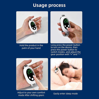 Smart Handheld Sleep Meter Ems Pulse Sleep Aid - Green Tristar Online