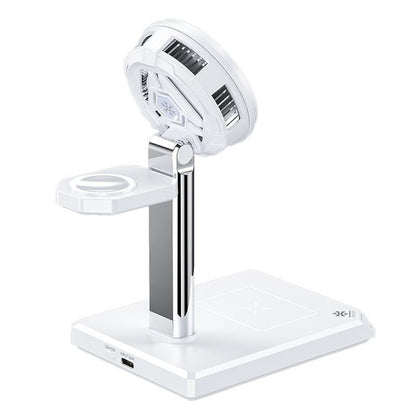 15W 4 In 1 Magnetic Wireless Charger Stand - White Tristar Online