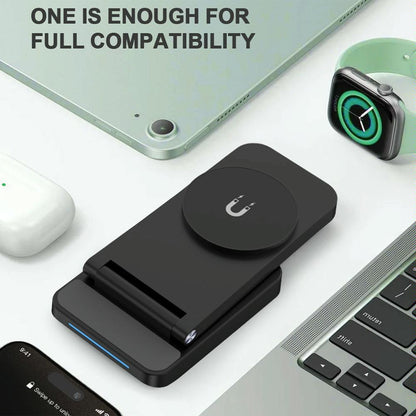 3 In 1 Magnetic Wireless Charger Stand - White Tristar Online