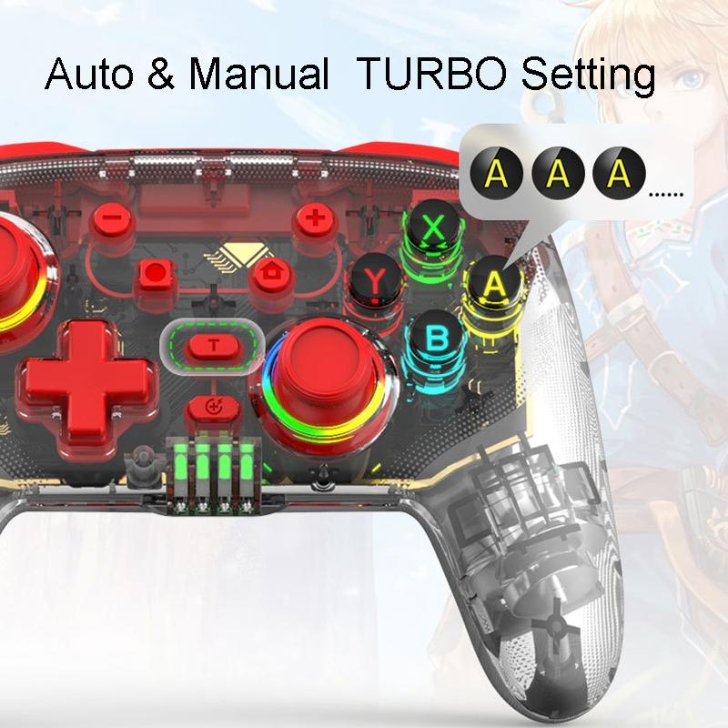 Wireless Dual Vibration Gamepad for Ps3 / Ps4 with Rgb Lights - Blue Tristar Online