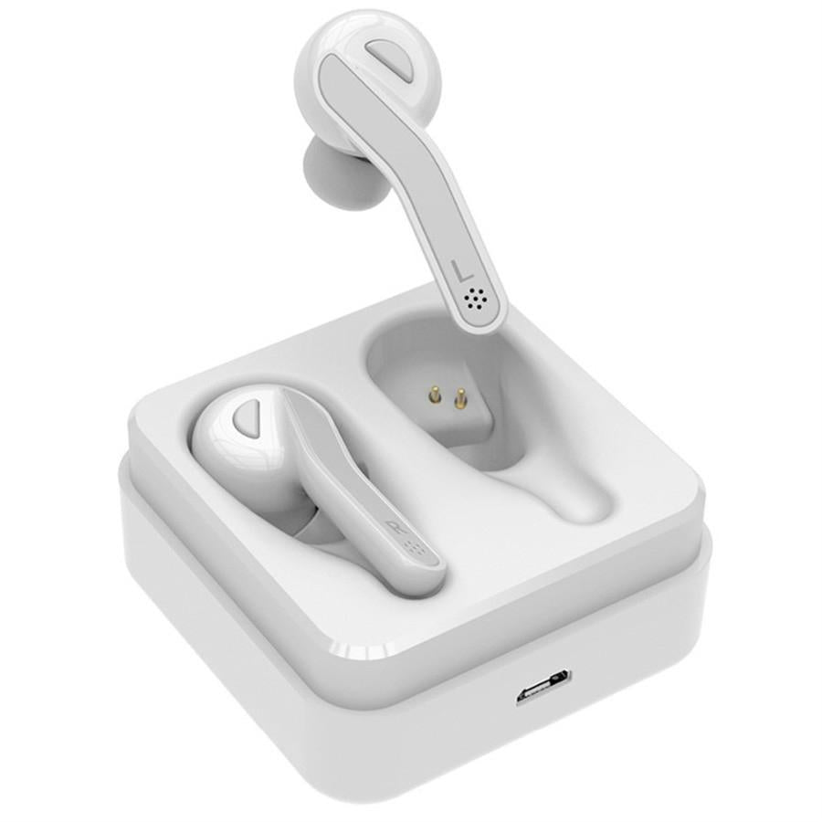 Mini Touch Control Wireless Earbuds with Charger Box - Hifi Bluetooth Tws - White Tristar Online