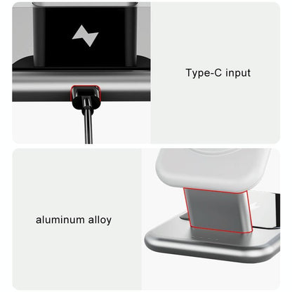 15W 3 In 1 Magnetic Wireless Charger - Black Tristar Online