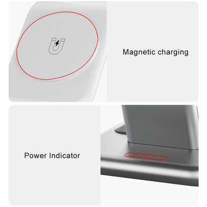 15W 3 In 1 Magnetic Wireless Charger - Black Tristar Online