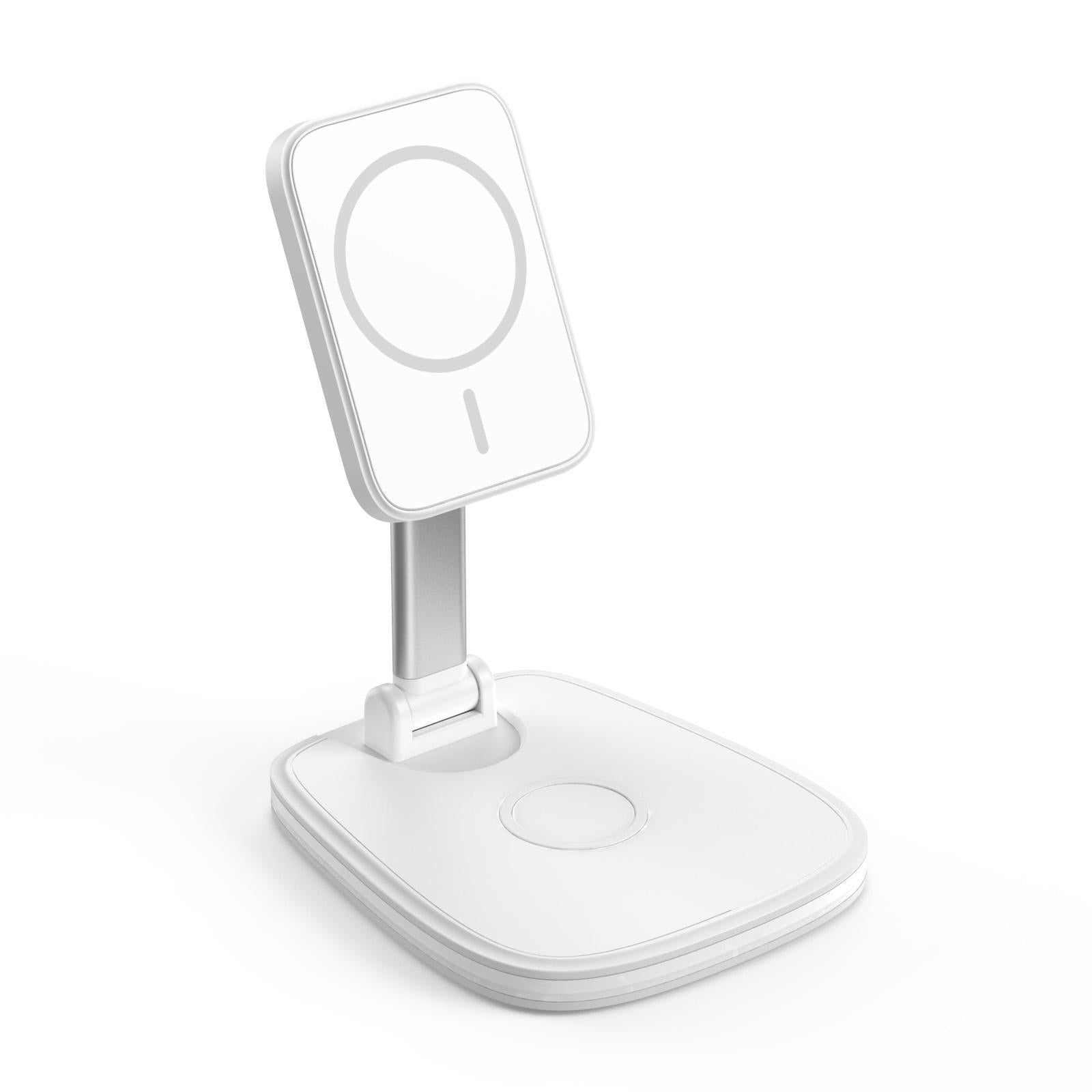 15W Multifunctional Desktop Wireless Charger - White Tristar Online