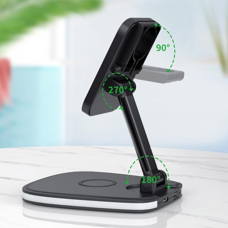 15W Multifunctional Desktop Wireless Charger - White Tristar Online