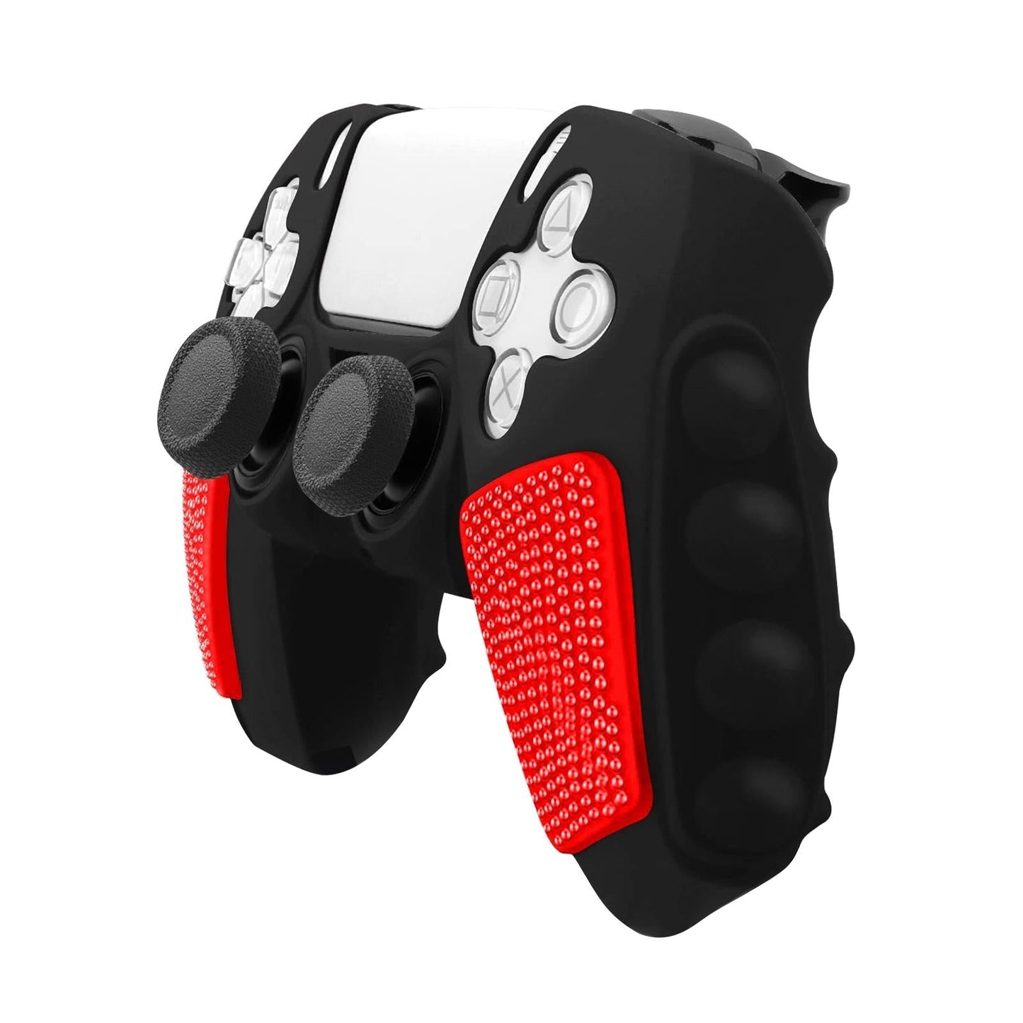 Silicone Gamepad Cover for Sony Ps5 - no Rocker Caps - Black Red Tristar Online