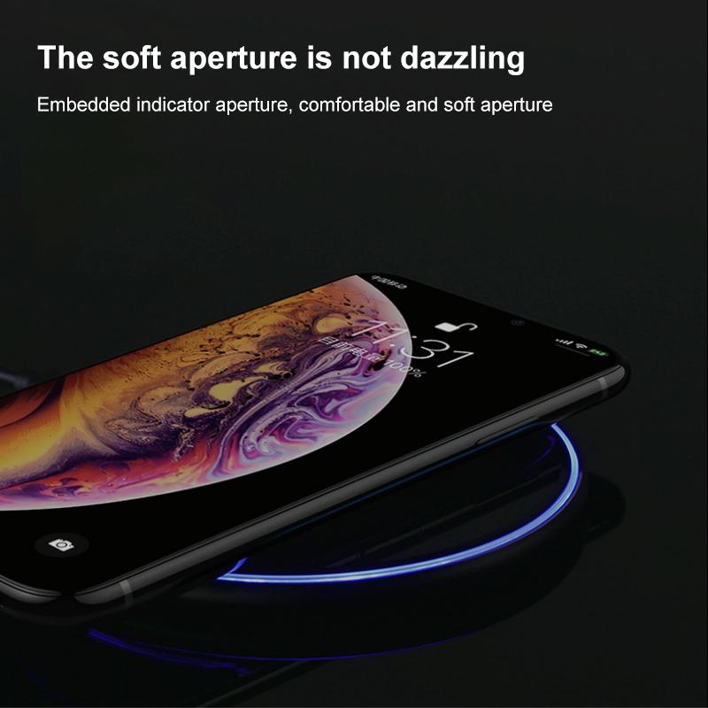 15W Round Acrylic Mirror Wireless Charger - Silver Tristar Online