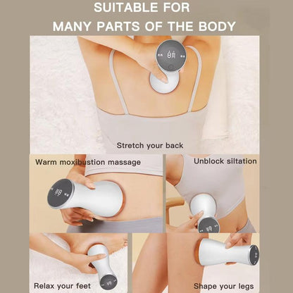 9-Speed Electric Hot Compress Massager For Whole Body Gua Sha - Black Tristar Online