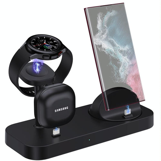 4 In 1 Type C Charging Stand For Samsung Watch And Galaxy Buds - Black Tristar Online
