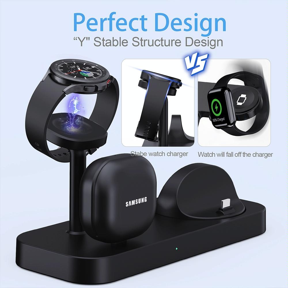 4 In 1 Type C Charging Stand For Samsung Watch And Galaxy Buds - Black Tristar Online