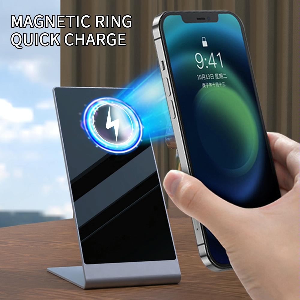15W Magnetic Wireless Charger For Iphone Silver Tristar Online