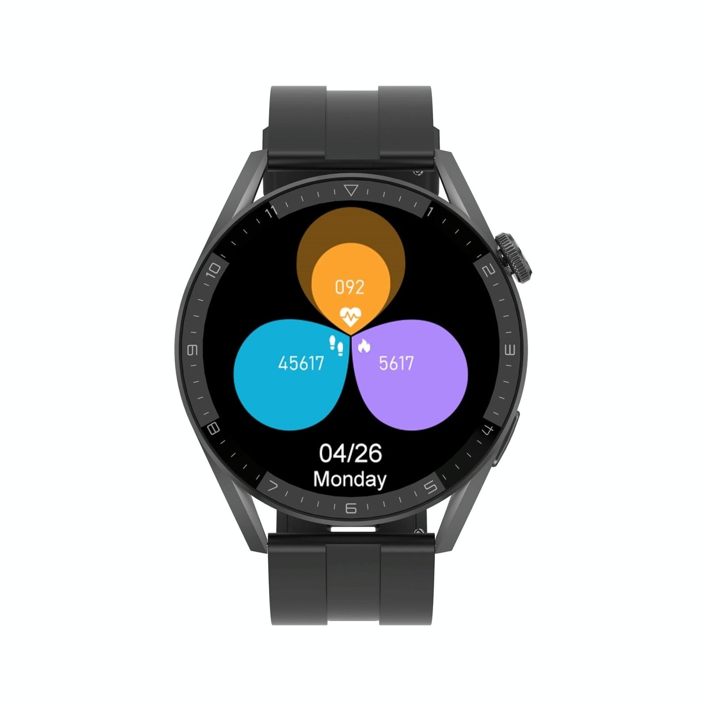Smart Silicone Watch With Colour Screen - Silver Tristar Online