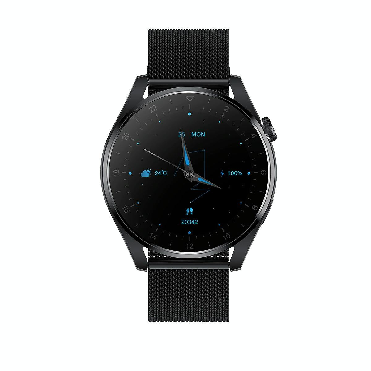 Waterproof Steel Smartwatch With Colour Screen - Ip68 - Silver Tristar Online
