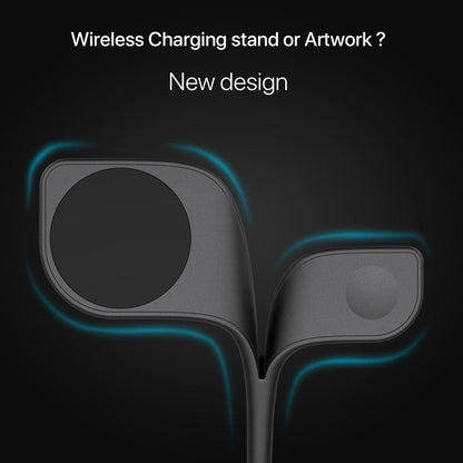 15W 5 In 1 Magnetic Wireless Charger With Stand - White Tristar Online