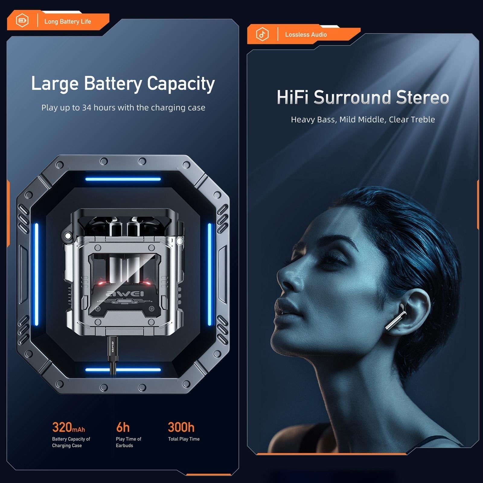 Wireless Gaming Earbuds - Tws Bluetooth - Silver Tristar Online