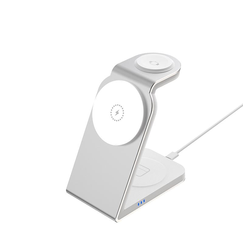 3 In 1 Magnetic Wireless Charger For Sw18 - Silver Tristar Online