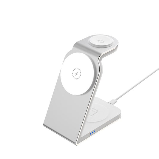 3 In 1 Magnetic Wireless Charger For Sw18 - Silver Tristar Online
