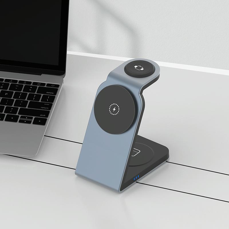 3 In 1 Magnetic Wireless Charger For Sw18 - Silver Tristar Online