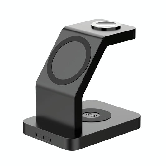 3 In 1 Magnetic Wireless Charger For Iphone Iwatch Airpods - Black Tristar Online