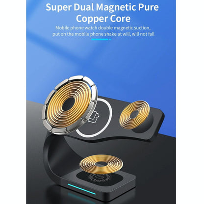 4 In 1 Magnetic Wireless Charger For Iphone Iwatches Airpods - White Tristar Online