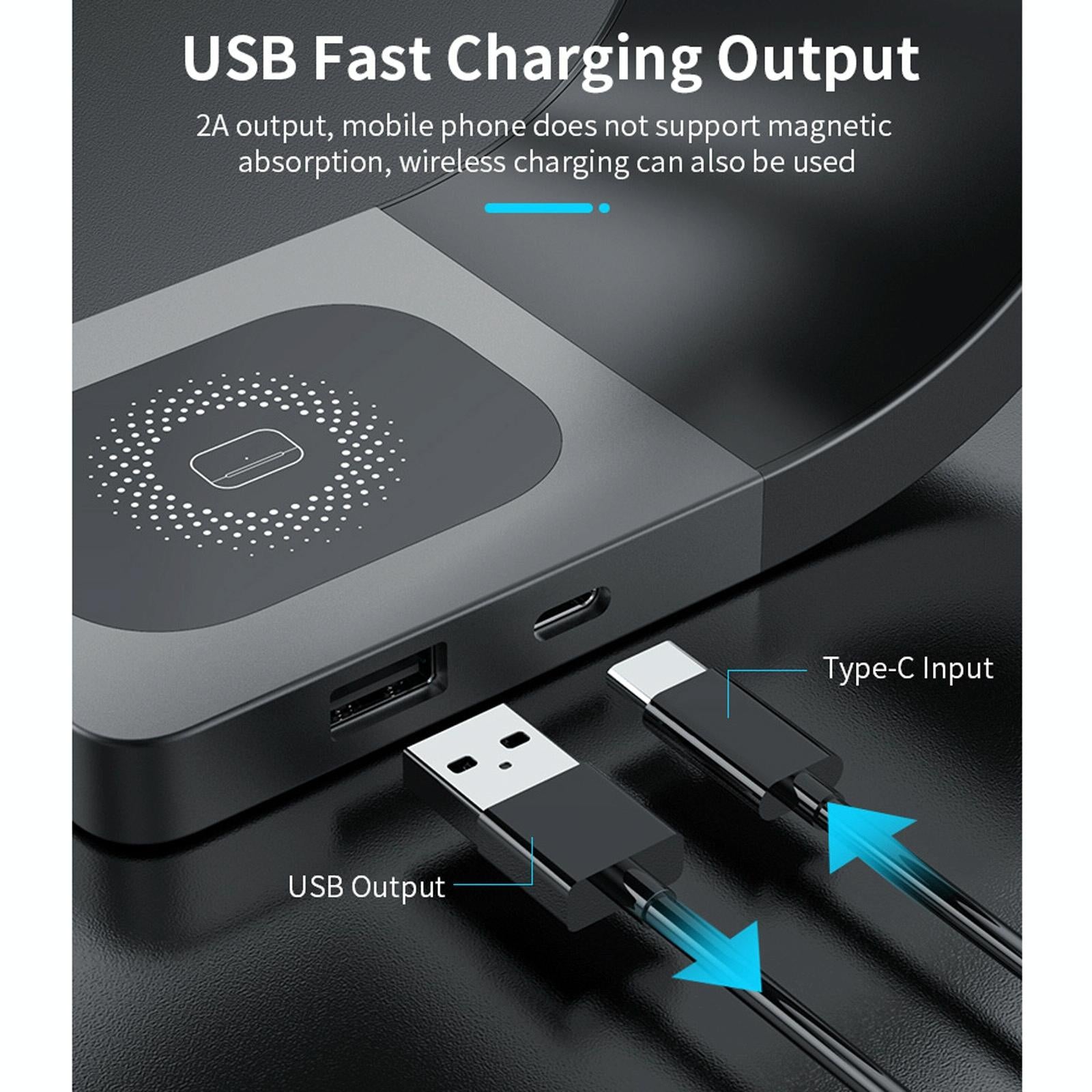 4 In 1 Magnetic Wireless Charger For Iphone Iwatches Airpods - White Tristar Online