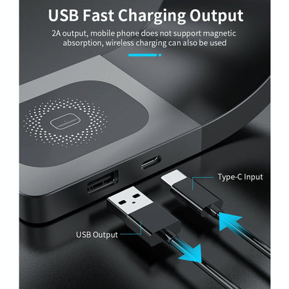 4 In 1 Magnetic Wireless Charger For Iphone Iwatches Airpods - White Tristar Online