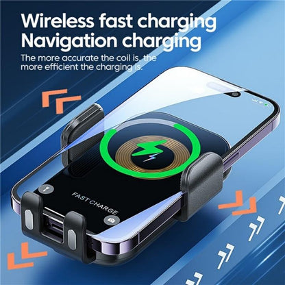 Touch-sensing Car Vent Wireless Charger Holder - X12 - Silver Tristar Online