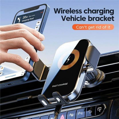 Touch-sensing Car Vent Wireless Charger Holder - X12 - Silver Tristar Online