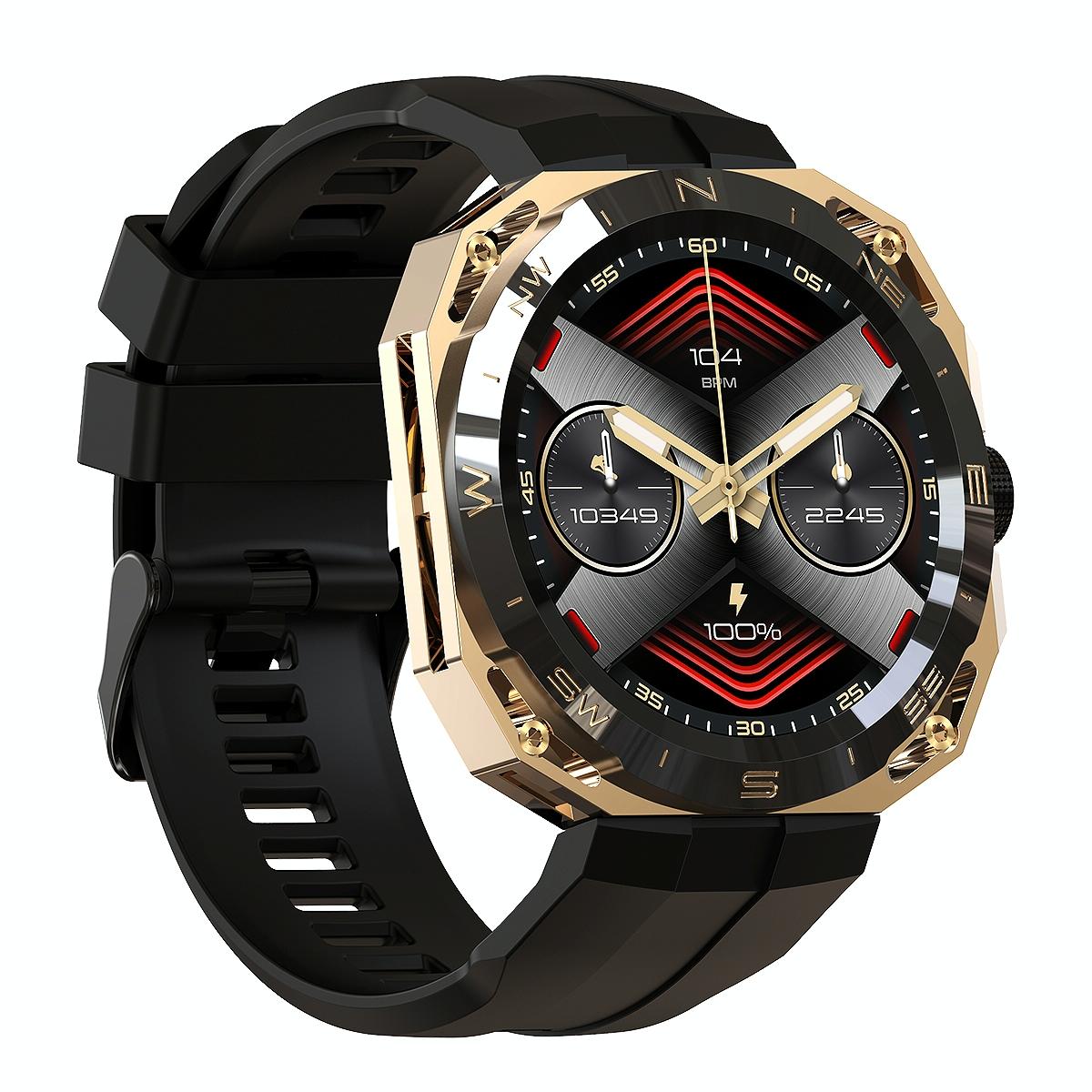 Smart Watch With Heart And Blood Monitoring Colour Screen - Gold Tristar Online