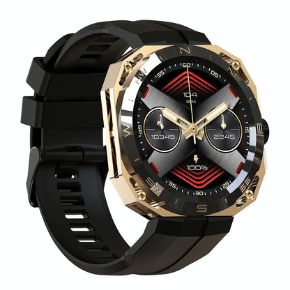 Smart Watch With Heart And Blood Monitoring Colour Screen - Gold Tristar Online