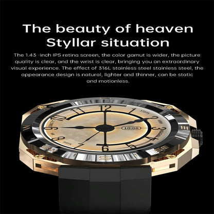 Smart Watch With Heart And Blood Monitoring Colour Screen - Gold Tristar Online