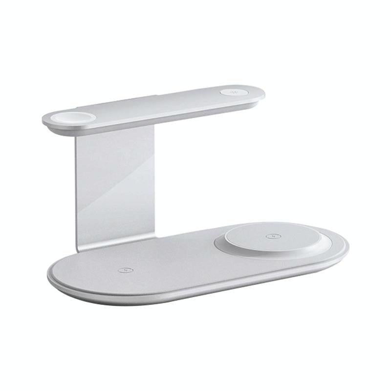 3 In 1 Wireless Charger With Night Light 15W - Silver Tristar Online