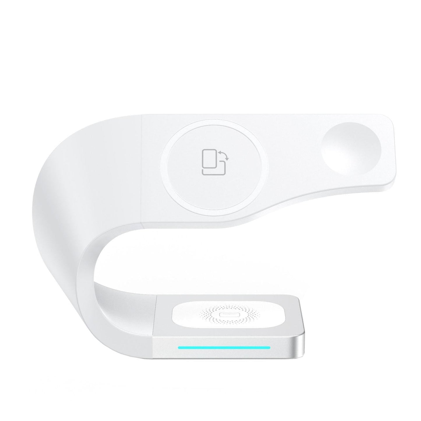 4 In 1 Wireless Charger For Phone Watch Airpods - White Tristar Online