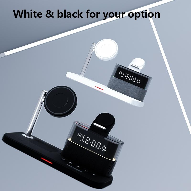 15W Wireless Charger Clock Lamp Multifunctional - White Tristar Online