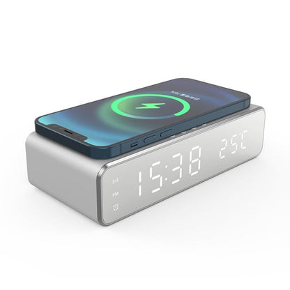 Wireless Charging Desktop Phone With Clock & Temperature Display - Black Tristar Online