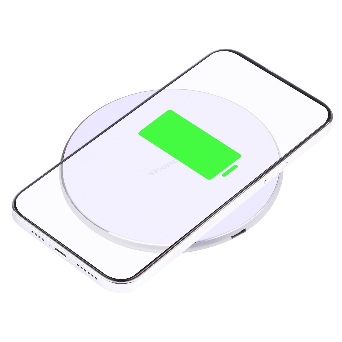 15W Plaid Desktop Wireless Charger - White Tristar Online