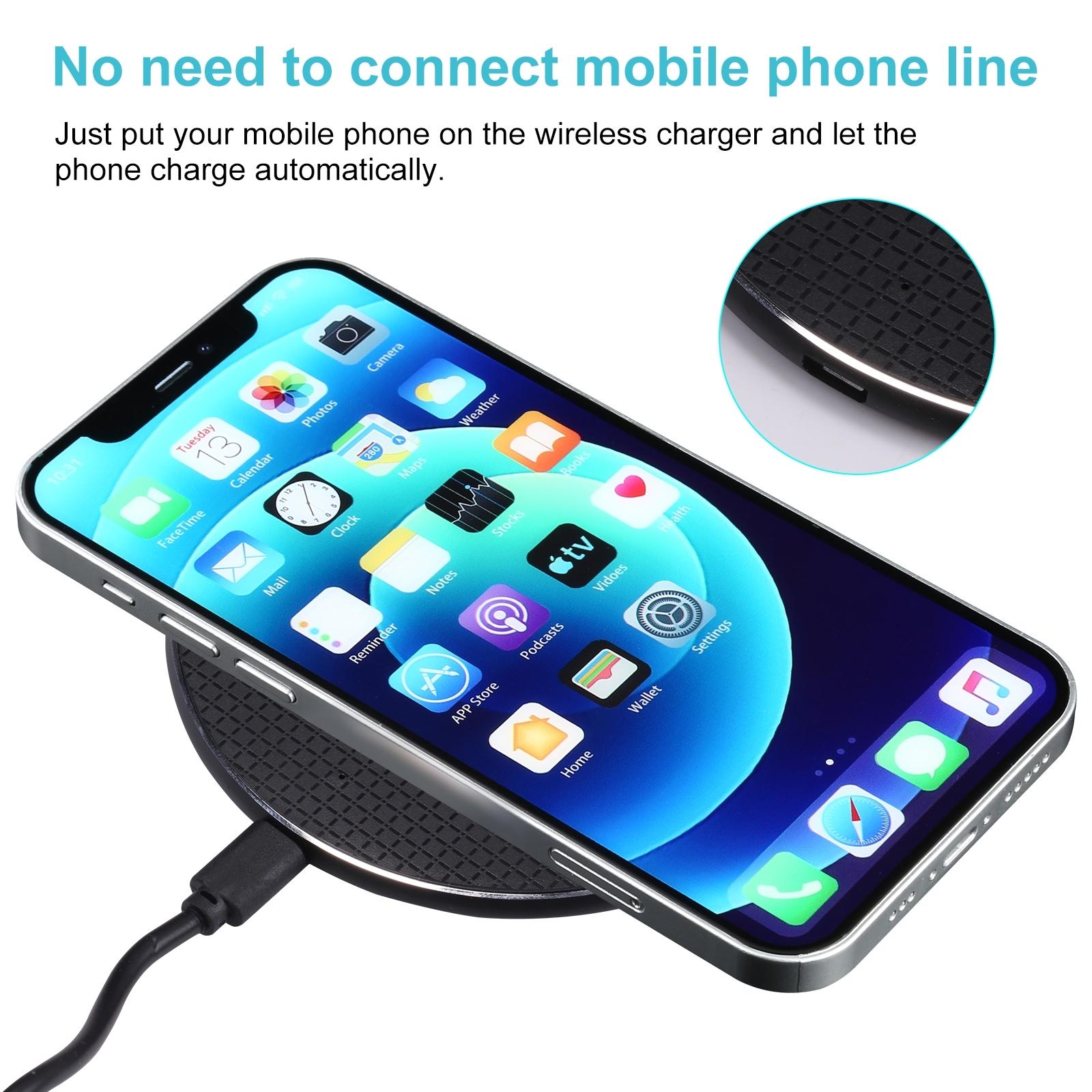 15W Plaid Desktop Wireless Charger - White Tristar Online