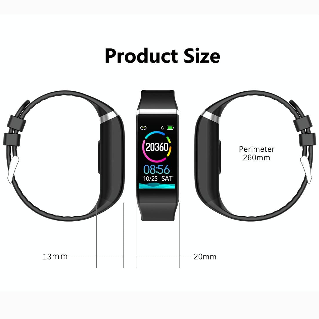 Smartwatch With Call Reminder And Health Monitoring - Waterproof - Black Tristar Online