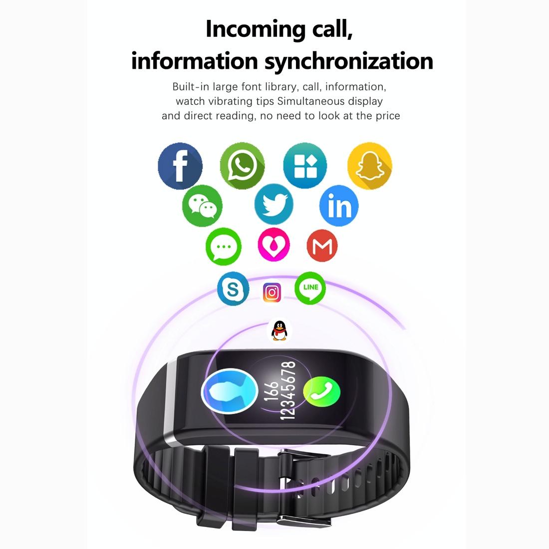 Smartwatch With Call Reminder And Health Monitoring - Waterproof - Black Tristar Online