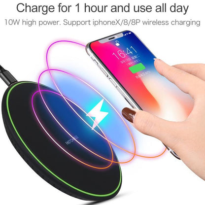 10W Ultra Thin Wireless Charger Black Tristar Online