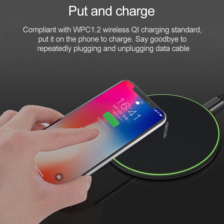 10W Ultra Thin Wireless Charger Black Tristar Online