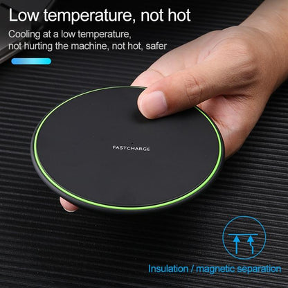 10W Ultra Thin Wireless Charger Black Tristar Online