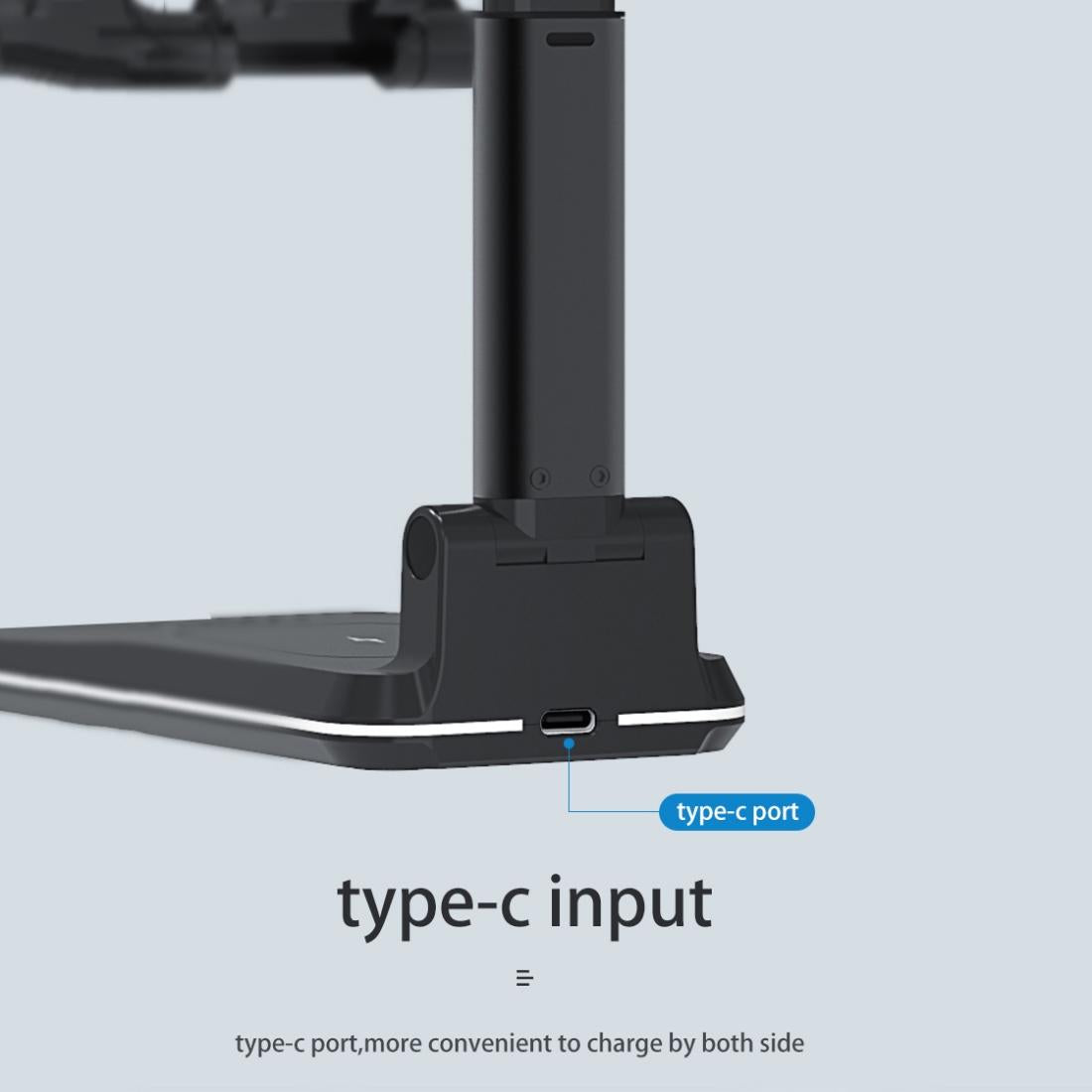 Portable 2 In 1 Wireless Charging Stand Single Charge - White Tristar Online