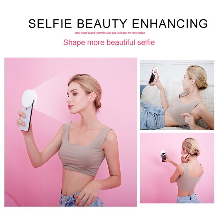 Rechargeable Selfie Light Clip for Beauty and Flash Fill - Black Tristar Online