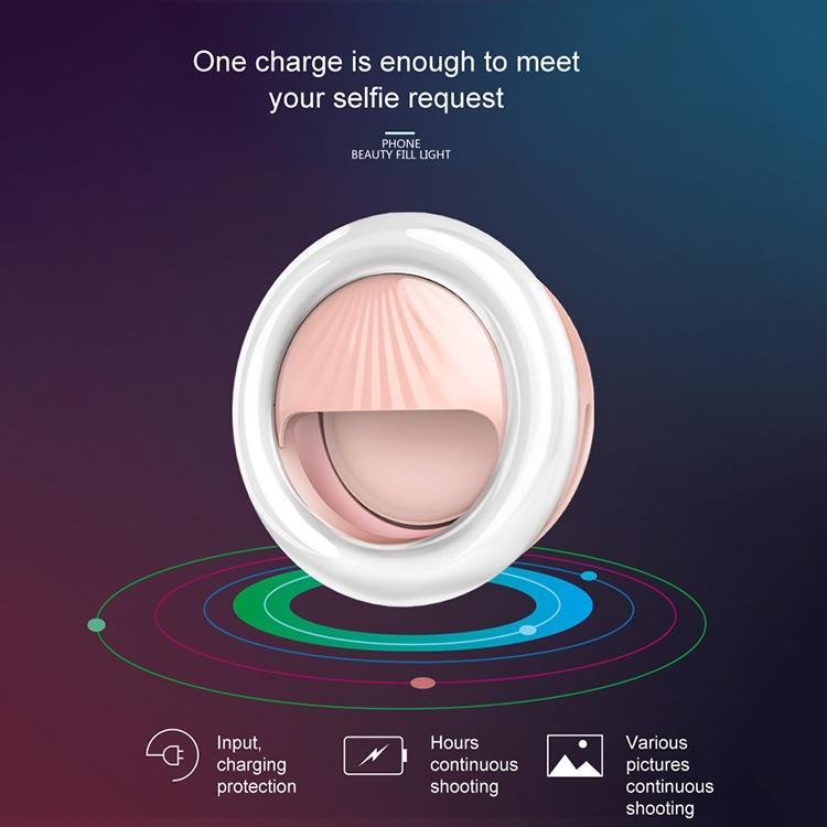 Rechargeable Selfie Light Clip for Beauty and Flash Fill - Black Tristar Online