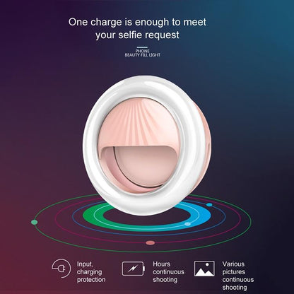 Rechargeable Selfie Light Clip for Beauty and Flash Fill - Black Tristar Online